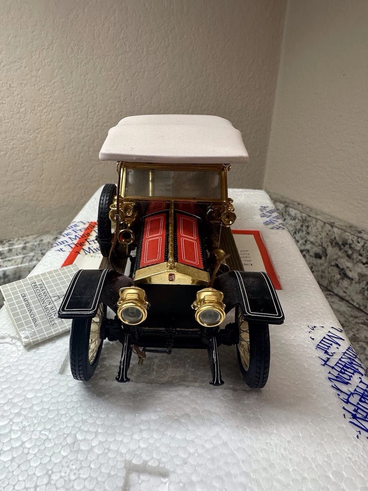 FRANKLIN COMO NUEVO 1910 ROLLS ROYCE PLATA FANTASMA GLOBO ROADSTER CON CAJA 1:24 Foto 3 de 4