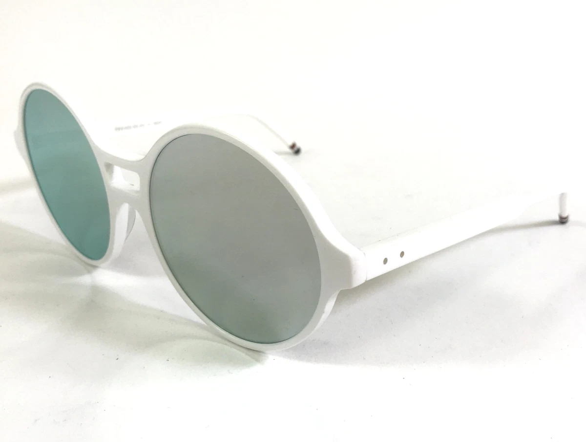 THOM BROWNE GREY HAVANA/SILVER MIRRORED ROUND SUNGLASSES TBS509-54-03A Thom Browne 931A-410 Sunglasses - twelvesixtynine main image 3