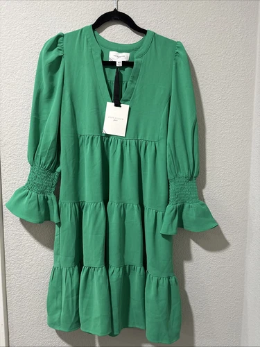 Abito Kenzo in crepe verde cacciatore POMANDER PLACE