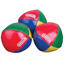 Juggling Balls - Pack of 3 Multicolor, Vinyl Shells, Circus Balls with 4 Pa...