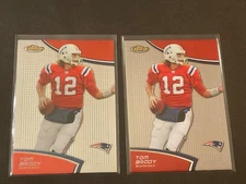 * (2) 2011 Topps Finest #70 Tom Brady Lot