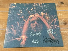 SIGNED Turnover Peripheral Vision 10th Anniversary Clear Orange Colored Vinyl LP