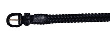 Dark Navy Blue Woven Belt Small 35 inch sku 1B 