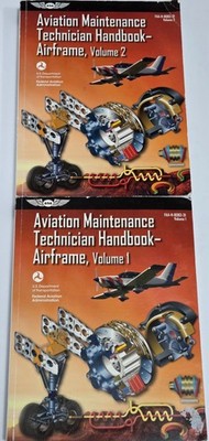 Aviation Maintenance Technician Handbook Airframe Vol 1 & 2 FAA-H-8083-31 Used