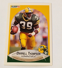 Fleer 1990 Update Darrell Thompson Rookie #U-99 Green Bay Packers NFL Card. rookie card picture