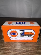 Ertl 1910 Gulf Mack Manhattan 4-ton Tanker Coin Bank Diecast NEW 1996 Stock H298