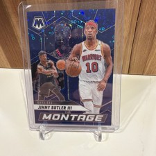 2024-25 Panini Mosaic - Montage Jimmy Butler #13 Fast Break Blue Prizm 42/85