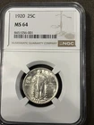 1920 25C Standing Liberty Quarter NGC MS64 Philadelphia Silver Cert 8451056-001