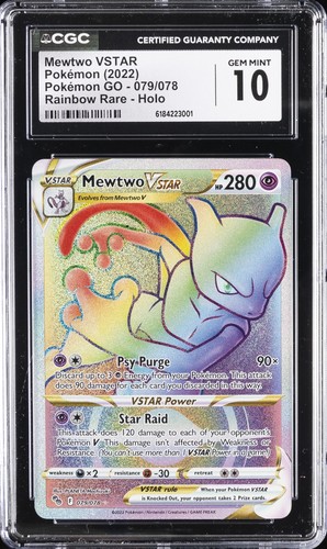 Mewtwo VSTAR graded CGC 10 for sale on eBay
