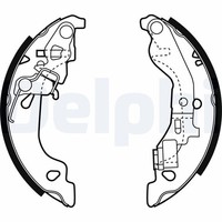 Delphi Bremsbackensatz LS1858 FüR Fiat Punto 16V 188 233 235 253 255 333 353 639
