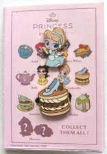 PALM Disney Pink ala Mode Princess Royal Treats Mini Micro Cinderella Pin Set