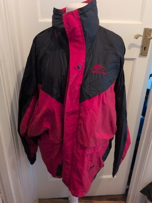 Helly Hansen große schwarz-rote Jacke Mantel