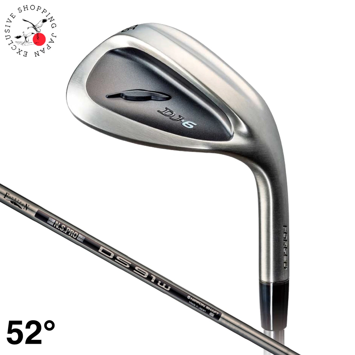 FOURTEEN DJ-6 Black Edition 52° Fourteen Golf DJ-6 Wedge Black Edition 52° N.S.PRO DS-91wBK Steel