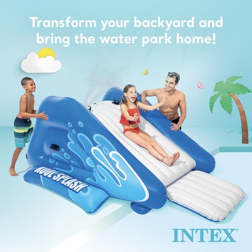 Intex 58849EP Kool Splash aufblasbares Spielcenter Schwimmbad Wasserrutsche, blau - Bild 4 von 10