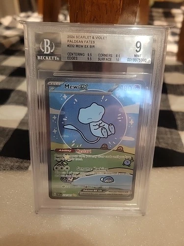 2024 Scarlet & Violet Paldean Fates Bubble #232 MEW EX SIR BGS 9 !