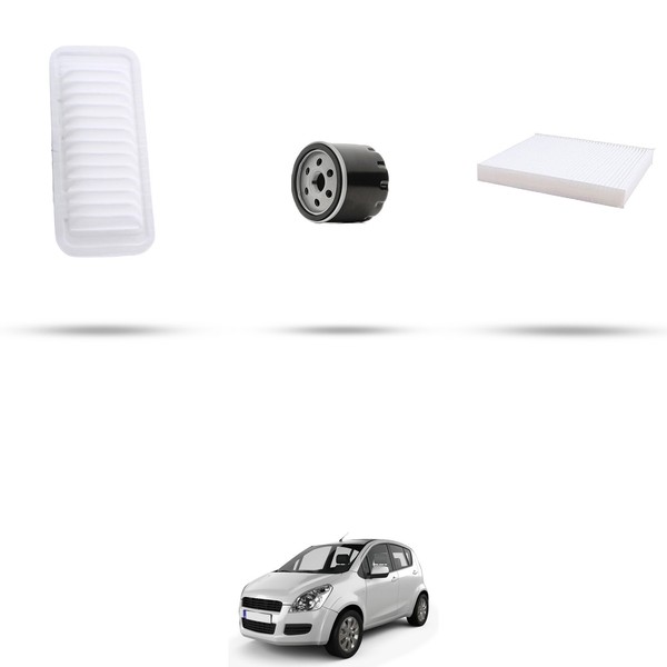 Hoffcar Set Service - 3 Filter Kompatibel Mit Suzuki Splash 1.0 Vvt 50Kw Von-image