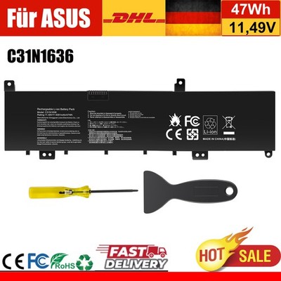 C31N1636 Akku Für ASUS VivoBook Pro 15 N580VD M580GD M580VD UX502VD X580VD 47Wh