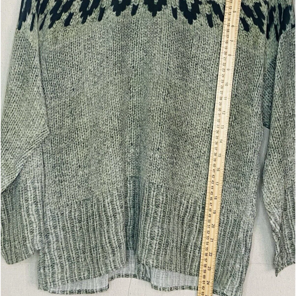 Etcetera 100% 真丝女式独特针织毛衣印花上衣 4 码安静豪华 — 第 4/4 张图片