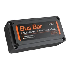 Litime 300A Power Distribution Block, Bus Bar with 4*M8 Terminal Posts, Max. ...