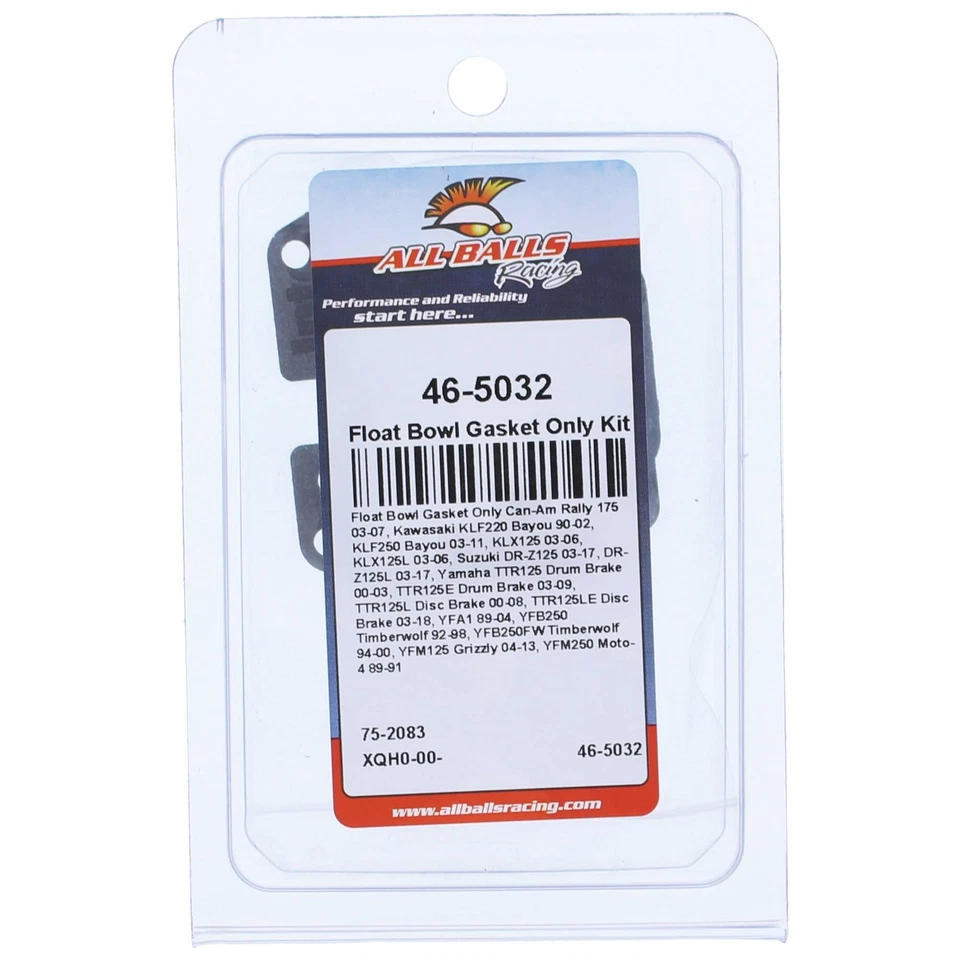 All Balls Float Bowl Gasket Only Kit (46-5032) for Can-Am Rally 175 03-07 - Imagem 4 de 4