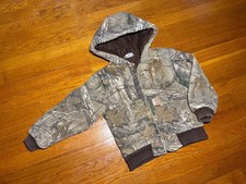 Carhartt Youth sz XXS 4-5 Realtree camo quilted duck jacket