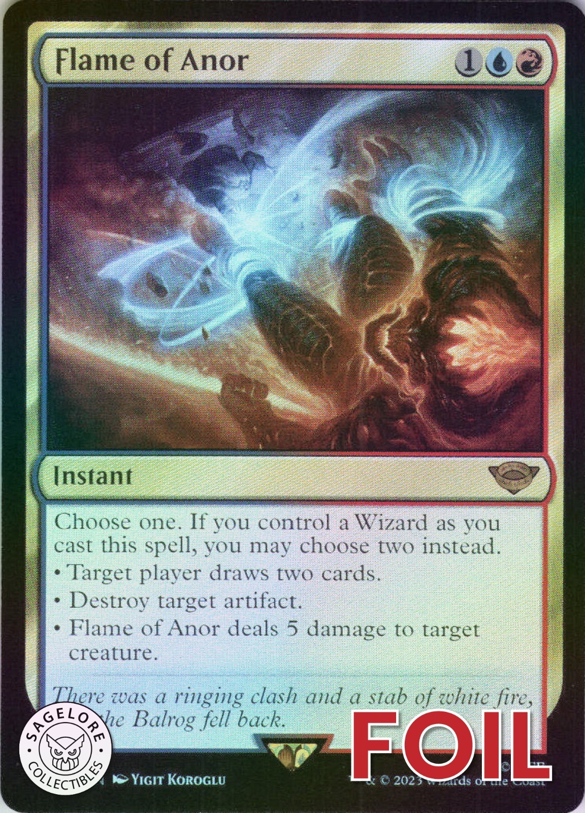 MTG Flame of Anor (203) | NM Foil | Lord of the Rings {LTR}