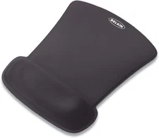 Gel Mouse Pad with Wrist Rest Black Non-Slip Desk Mat