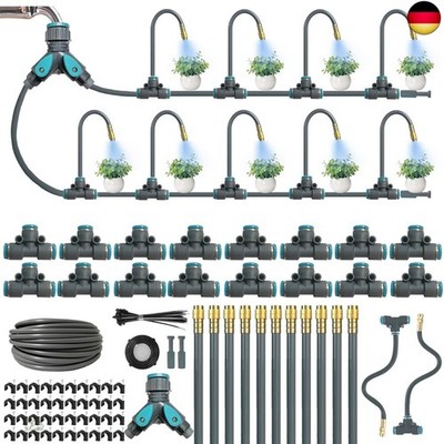 Bewässerungssystem Garten 30M,360° Curved Garden Automatic Irrigation System, N