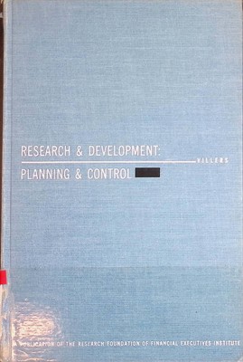 Research and Development: Planning and Control Villers, Raymond: