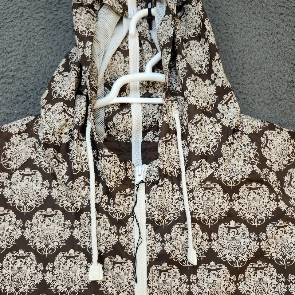 Live Mechanics Jacket Mens 2XL Brown Hooded Windbreaker Full Zip Mesh Lined - Image 3 of 4