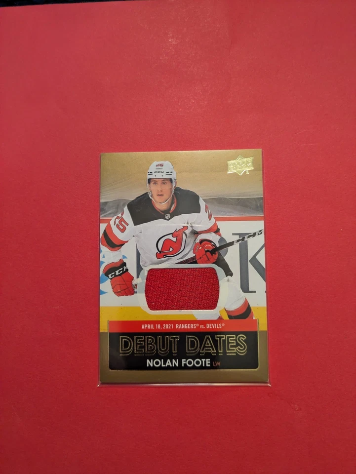 2021-22 Upper Deck Series 1 - Debut Dates Jersey #DD-23 Nolan Foote (MEM) - Image 3 of 4