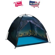 Kids Play Tent Galaxy Space Dome Pop Up Indoor Outdoor Playhouse 47x47x43 wit...