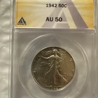 1942 50C Walking AU 50Liberty Half Dollar Very Nice Half A Favorite For ManyAU50