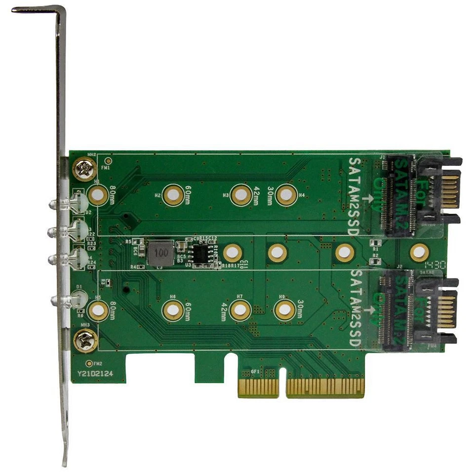 Startech - PEXM2SAT32N1 - Adapter Card, 3 Port M.2 Ssd, Pcie 3.0 - Image 2 of 4
