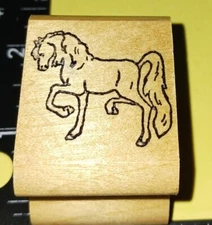 Horse, prancing, trot, unknown maker,C6, wooden 