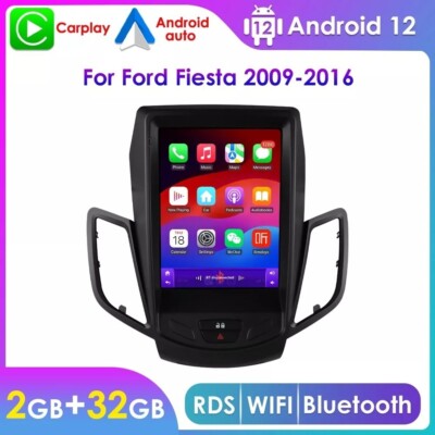 2+32GB Autoradio Für Ford Fiesta 2009-2016 9.7'' Android 13.0 Carplay GPS Navi