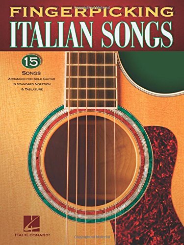 Canciones italianas de selección de dedos - guitarra solo - anotación estándar y libro de música pestaña - NUEVO - Imagen 1 de 2