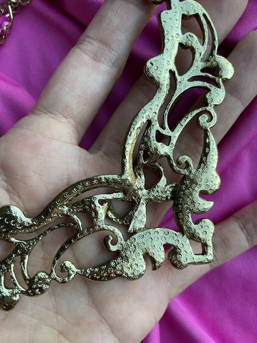 Betsey Johnson Imperial Princess rosa Kristall Schleife Samt verziert Kragen Halskette - Bild 5 von 9
