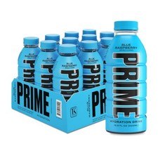 PRIME Hydration - Electrolytes Enhanced Sports Drink - Blue Raz, 12 Bottles