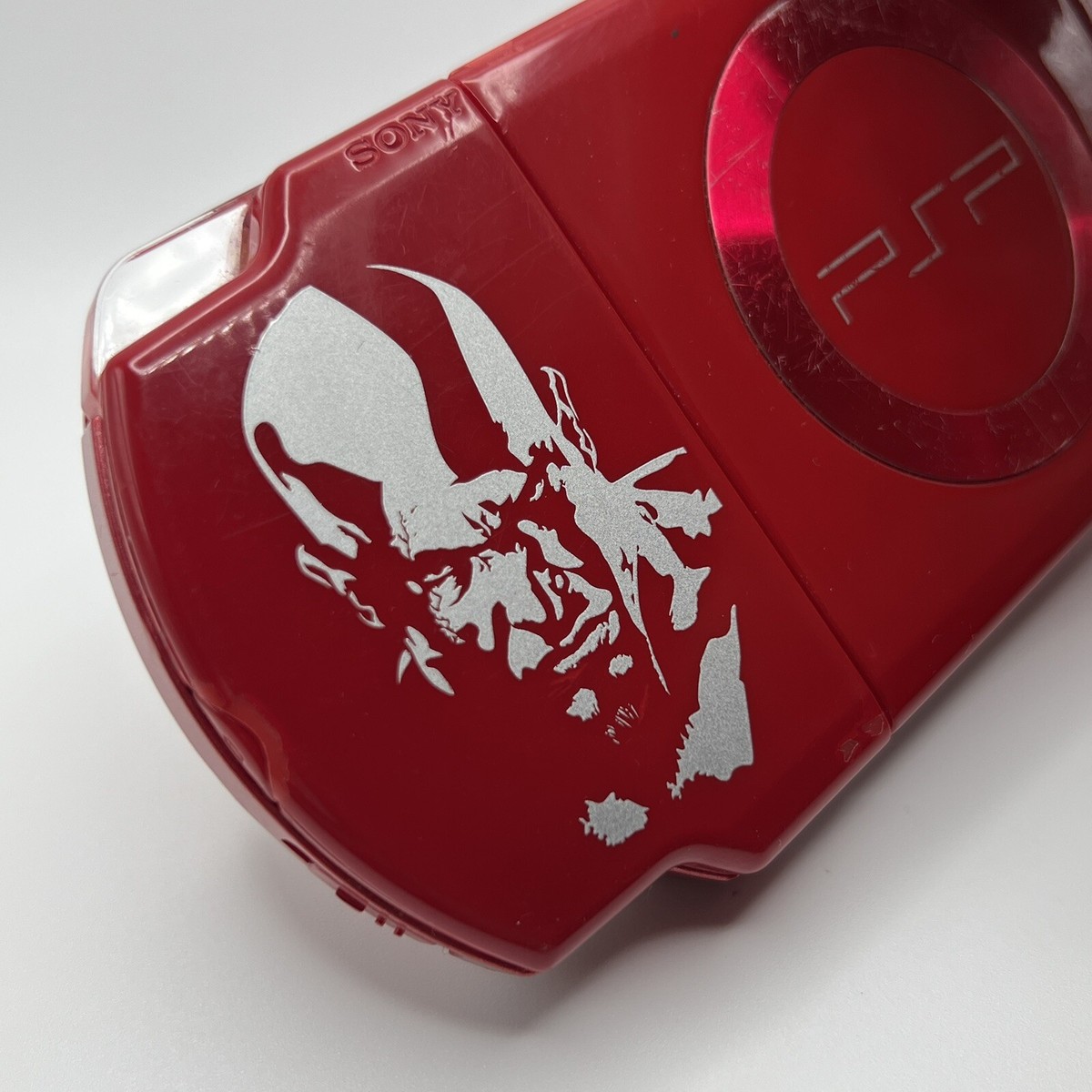 PSP 2001 God of War Edition- Red Console - Bundle With Game New