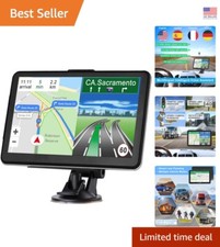 2024 GPS Navigation for Car  Truck - 7-Inch Touchscreen with Lifetime Maps