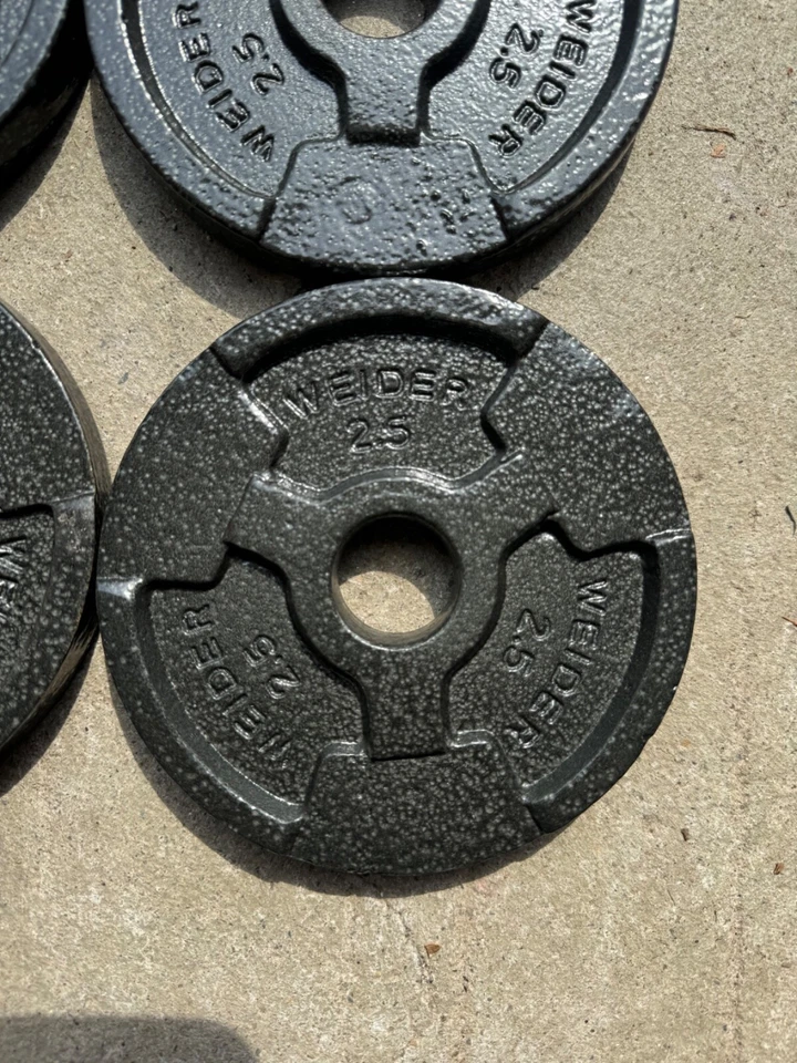 Placas de peso con barra estándar Weider 2,5 lb X (15 lb en total) 6 Foto 3 de 4