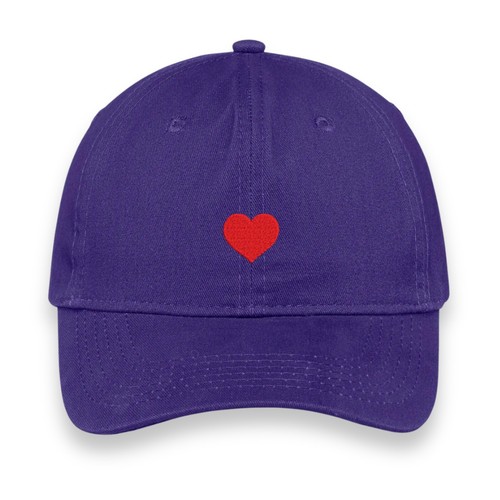 Custom Red Heart Embroidered Hat, Personalized Cap with Side Text, Unisex Gift - Picture 8 of 28