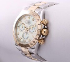 Rolex Men Daytona 116523 Two Tone 18k Steel 40mm Watch-White MOP Diamond Dial 3