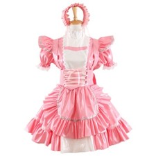 Hot Sale PVC Sissy Maid Dress Cosplay Costume Custom Made