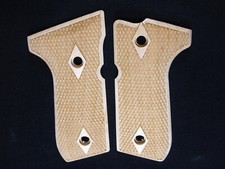 Maple Double Diamond Checkered Beretta 92fs Grips X