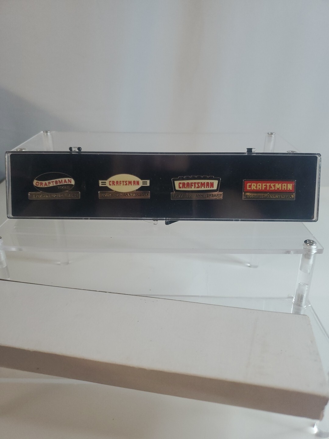 Vintage Craftsman Tools Lapel Pin Set of 4 Anniversary Case Collectors