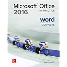 Microsoft Office 2016 : In Practice Word Complete Paperback Randy