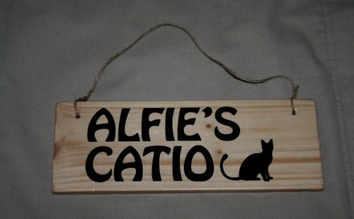 Cat Lover Catio Sign Personalised Gift Kitten Pet Cat House Room Tree - Picture 4 of 75