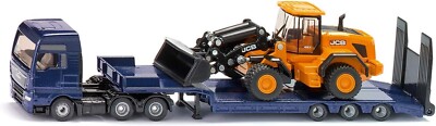 Siku Super 1790 1:87 MAN TGX Truck with Low Loader and JCB Wheel